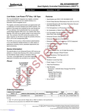 ISL22346WMVEP datasheet  