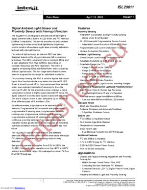 ISL29011IROZ-EVALZ datasheet  