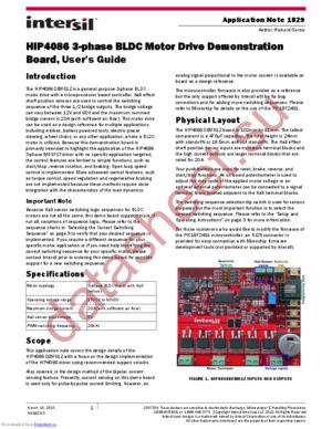 HIP4086DEMO1Z datasheet  