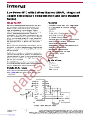 ISL12022MAIBZ-T datasheet  