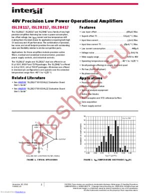 ISL28217FBZ-T7A datasheet  