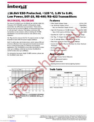 ISL32613EFHZ-T7A datasheet  