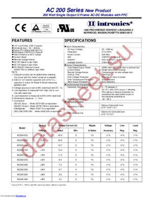 AC200-050 datasheet  