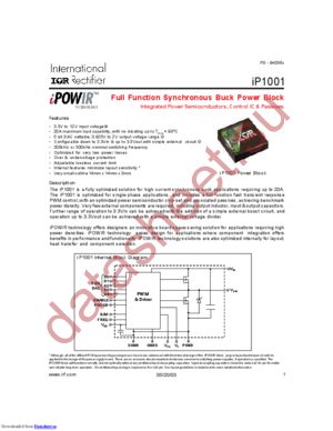 IP1001PBF datasheet  