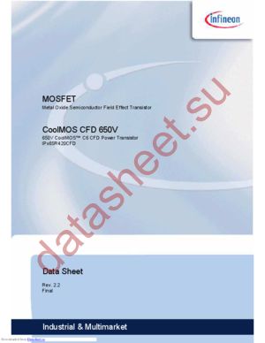 IPP65R420CFD datasheet  
