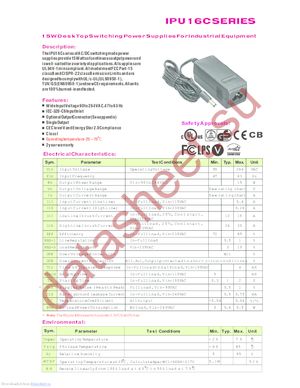 IPU16C-111 datasheet  
