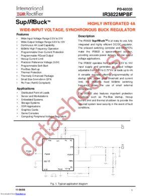 IR3822MTRPBF datasheet  