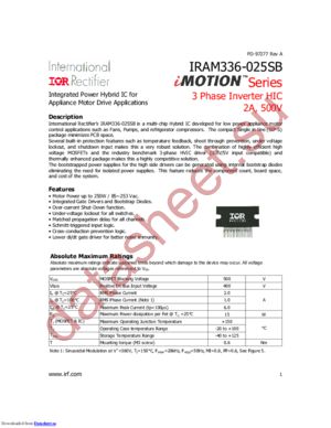 IRAM336-025SB3 datasheet  