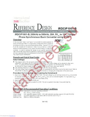 IRDCIP1001-B datasheet  