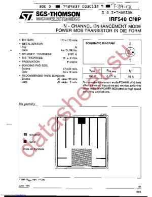 IRF540CHIP datasheet  