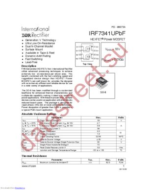 irf7341upbf datasheet  