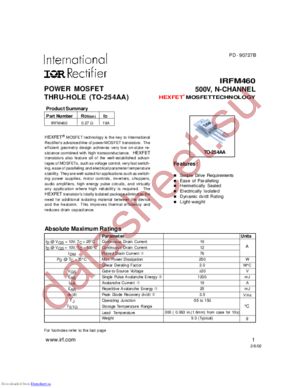 IRFE9210 datasheet  