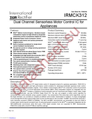 IRMCK312TR datasheet  