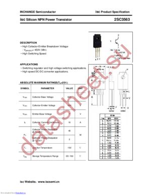 2SC3563 datasheet  