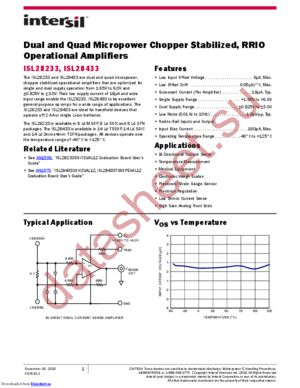 ISL28233FRZ-T7A datasheet  