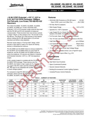 ISL3281EIHZ-T7A datasheet  