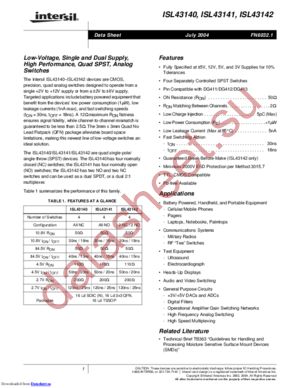 ISL43142IR-T datasheet  