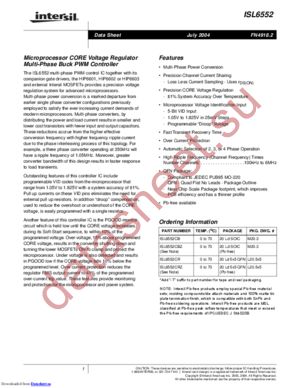 ISL6552CBZA datasheet  