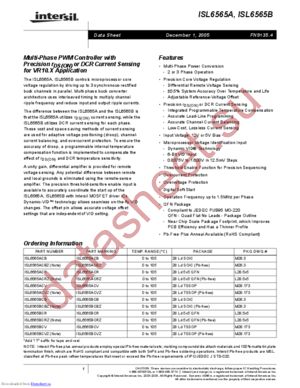 ISL6565BCRZ datasheet  