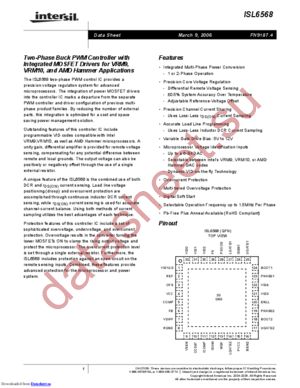 ISL6568CRZAR5184 datasheet  