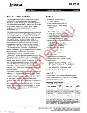 ISL6569ACBZ datasheet  