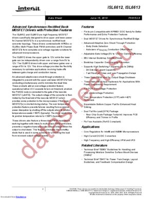 ISL6612CBZA-T datasheet  