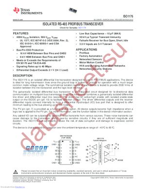 ISO1176EVM datasheet  