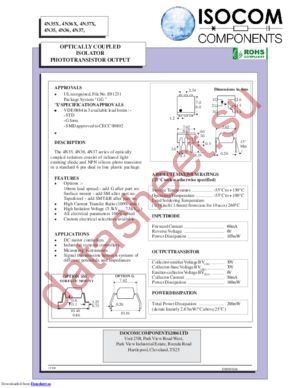 4N37XSM datasheet  