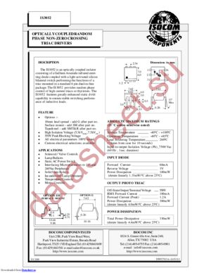 IS3052SM datasheet  