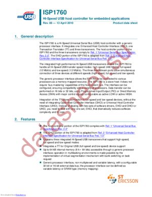 ISP1760ETUM datasheet  