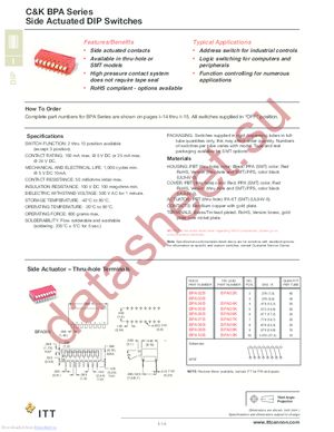 BPA09SK datasheet  