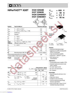 IXGH32N60B_03 datasheet  