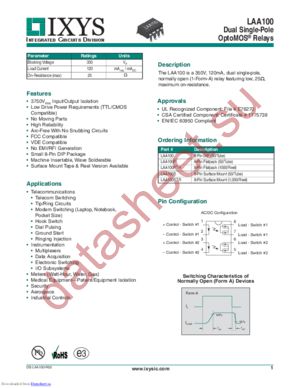 LAA125L datasheet  