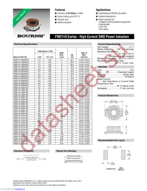 PM2110-3R9M-RC datasheet  