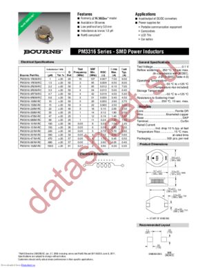 PM3316H-R68M-RC datasheet  