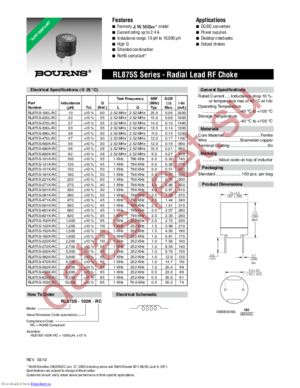 RL875S-101K-RC datasheet  