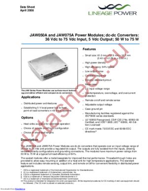 JAW050A datasheet  