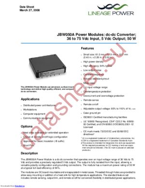 JBW050A1 datasheet  