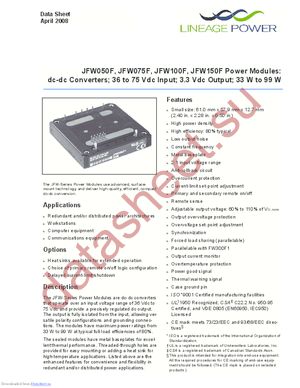 JFW050F1 datasheet  