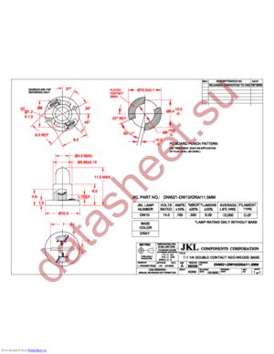 DNW21-DW10/GRA/11.5MM datasheet  