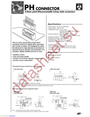 S3B-PH-K-S-GW datasheet  