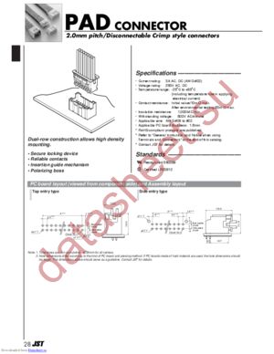 B20B-PADSS-1F(LF)(SN) datasheet  