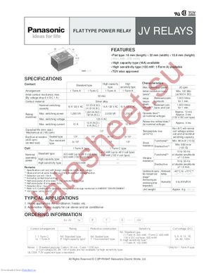 JV1AF-6V datasheet  