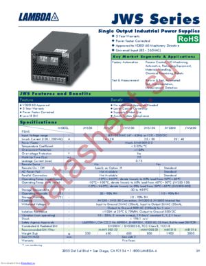 JWS60048 datasheet  