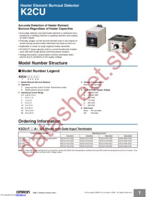 K2CU-F10A-C AC4-10A AC100 datasheet  