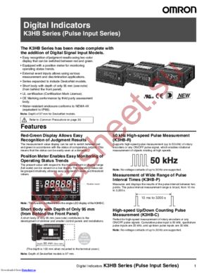 K3HB-CPB 100-240VAC datasheet  