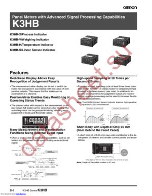K3HB-HTA 100-240VAC datasheet  