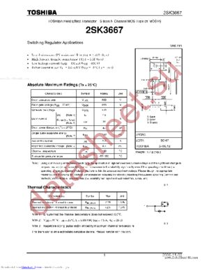 K3667 datasheet  