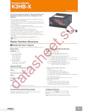 K3HB-XAD 24VAC/VDC datasheet  