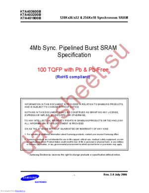 K7A401800B-PC16T datasheet  